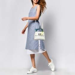 Furla Light Grey Leather 1927 Top Handle Bag