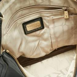 Furla Black Leather Zip Hobo
