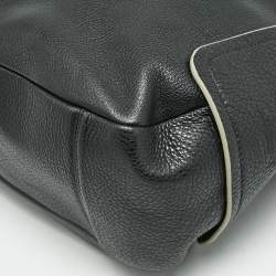 Furla Black Leather Zip Hobo