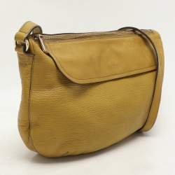 Furla Yellow Leather Crossbody Bag