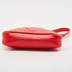 Furla Red Leather Logo Shoulder Bag