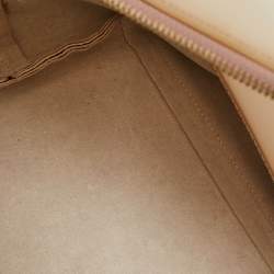 Furla Peach Python Embossed Leather and Rubber Candy Boston Bag