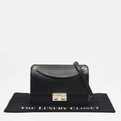 Furla Black Leather Bella Crossbody Bag