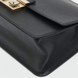 Furla Black Leather Bella Crossbody Bag