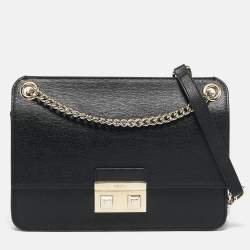 Furla Black Leather Bella Crossbody Bag