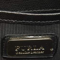 Furla Black Leather Mini Metropolis Crossbody Bag