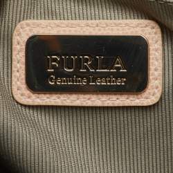 Furla Beige Leather Dolly Satchel