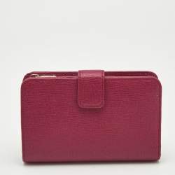 Furla Fuchsia Leather Babylon Compact Wallet