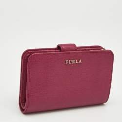 Furla Fuchsia Leather Babylon Compact Wallet