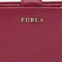 Furla Fuchsia Leather Babylon Compact Wallet