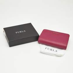 Furla Fuchsia Leather Babylon Compact Wallet