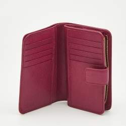 Furla Fuchsia Leather Babylon Compact Wallet