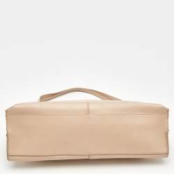 Furla Peach Leather Zip Shoulder Bag