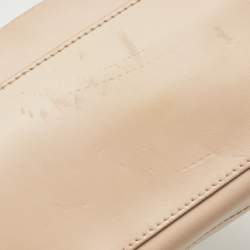 Furla Peach Leather Zip Shoulder Bag