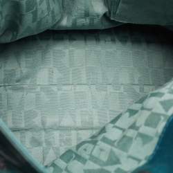 Furla Teal Green Leather Large Greta Tote