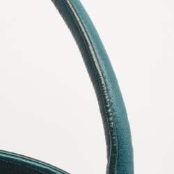 Furla Teal Green Leather Large Greta Tote