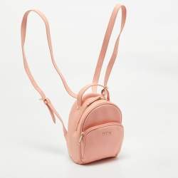 Furla Peach Leather Mini Frida Backpack