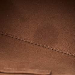 Furla Tan Croc Embossed Leather Tote