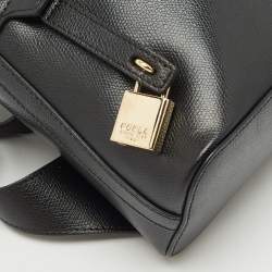 Furla Black Leather Favola Backpack