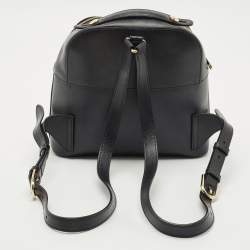 Furla Black Leather Favola Backpack