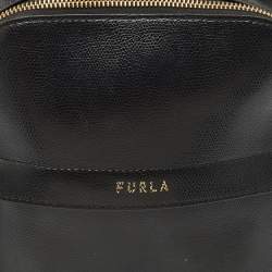 Furla Black Leather Favola Backpack
