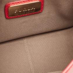 Furla Red Leather Mini Metropolis Chain Shoulder Bag