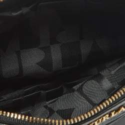 Pre Owned Furla Black Gathered Leather Chain Crossbody Bag