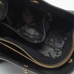 Pre Owned Furla Black Leather Julia Chain Tote