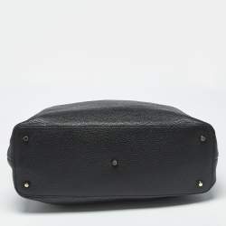 Pre Owned Furla Black Leather Julia Chain Tote