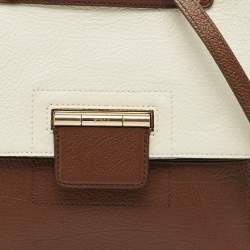 Pre Owned Furla Tricolor Leather Artesia Creta Top Handle Bag