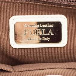 Pre Owned Furla Tricolor Leather Artesia Creta Top Handle Bag