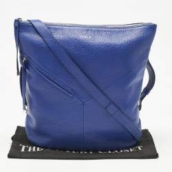 Pre Owned Furla Blue Leather Zipped Shoulder Bag