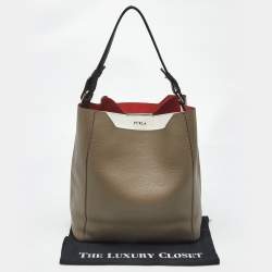 Pre Owned Furla Multicolor Leather Shoulder Bag