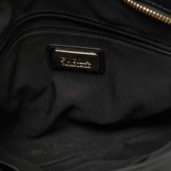 Pre Owned Furla Black Leather Agata Satchel