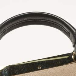 Pre Owned Furla Multicolor Leather Medium Cortina Top Handle Bag