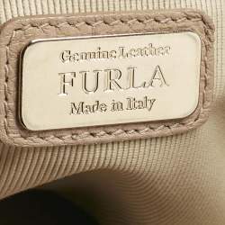 Pre Owned Furla Multicolor Leather Medium Cortina Top Handle Bag