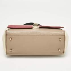 Pre Owned Furla Multicolor Leather Medium Cortina Top Handle Bag