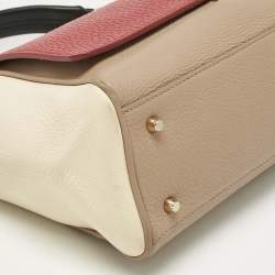 Pre Owned Furla Multicolor Leather Medium Cortina Top Handle Bag