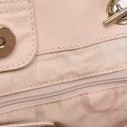 Pre Owned Furla Blush Pink Leather Julia Chain Tote