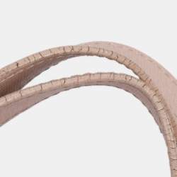 Pre Owned Furla Blush Pink Leather Julia Chain Tote