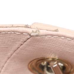 Pre Owned Furla Blush Pink Leather Julia Chain Tote