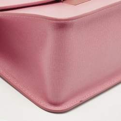 Pre Owned Furla Pink Leather Metropolis Top Handle Bag