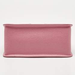 Pre Owned Furla Pink Leather Metropolis Top Handle Bag