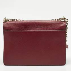 Pre Owned Furla Red Leather Mimi Shoulder Bag