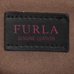 Pre Owned Furla Red Leather Chain Crossbody Bag