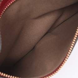 Pre Owned Furla Red Leather Chain Crossbody Bag