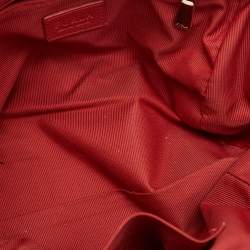 Pre Owned Furla Red Leather Arianna Satchel