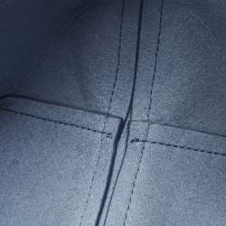 Pre Owned Furla Blue Leather Mini Nuvola Bucket Bag