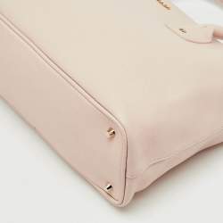 Pre Owned Furla Light Pink Saffiano Leather Large Linda Tote
