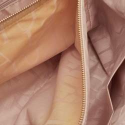 Pre Owned Furla Light Pink Saffiano Leather Large Linda Tote